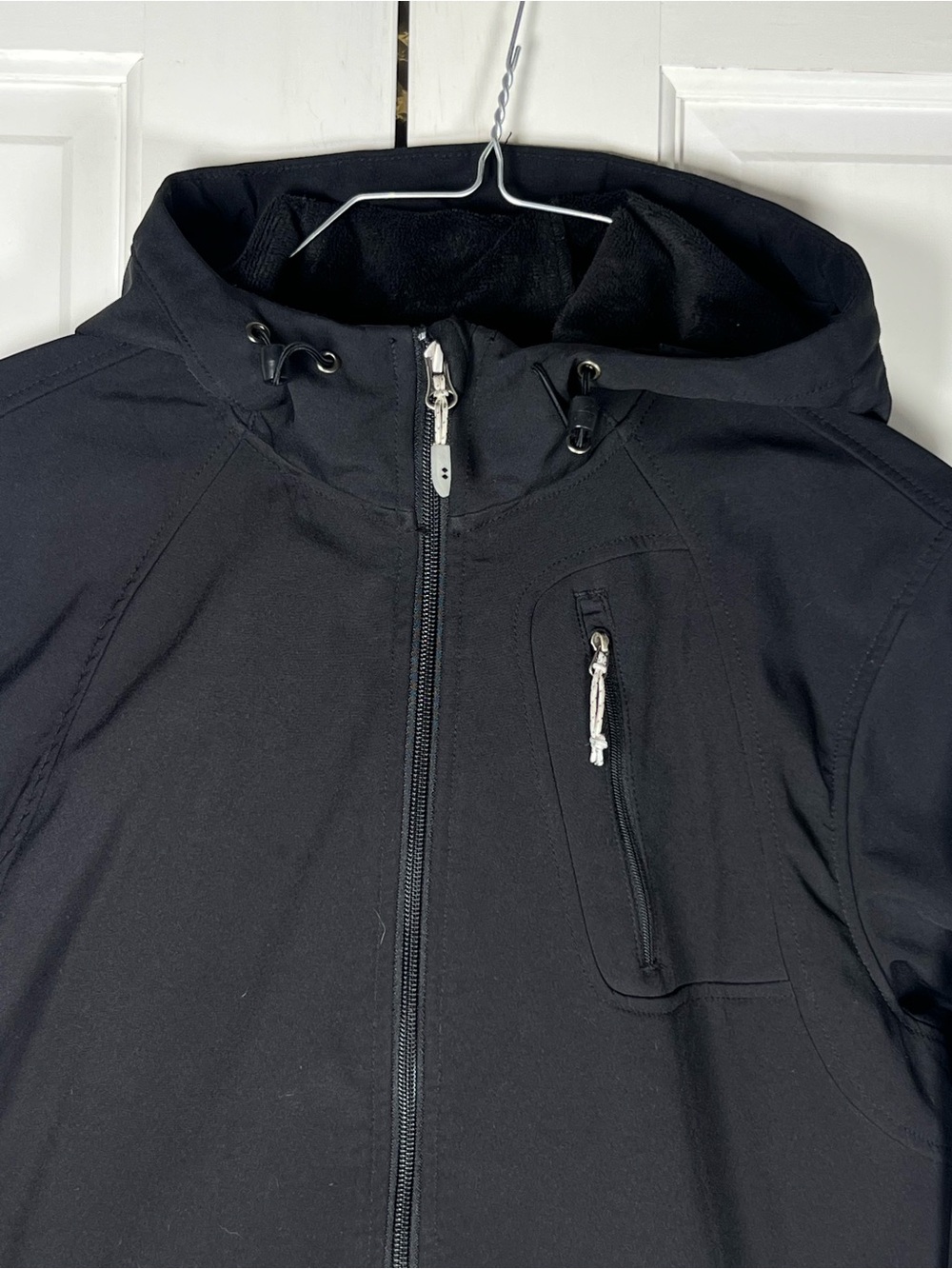 Double Diamond Jacket Womens Black Full Zip Soft Shell Outdoors Sz Large - Picture 2 of 11